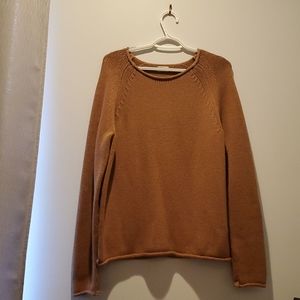 J. Crew Tan Pullover Sweater Large